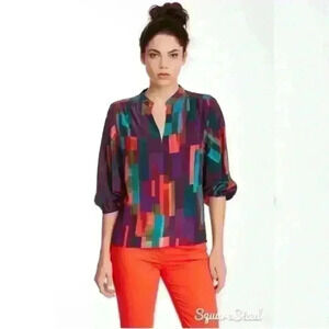 Trina Turk Elska Silk Retro Blouse